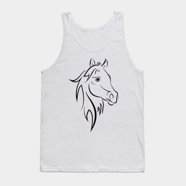  Horse, riding, horse head Tank Top by IDesign23